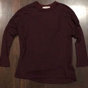 Zara striped long sleeve t shirt